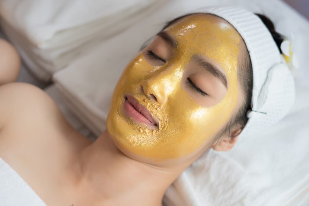 beautiful woman getting facial mask at beauty salo 2025 01 16 13 52 03 utc